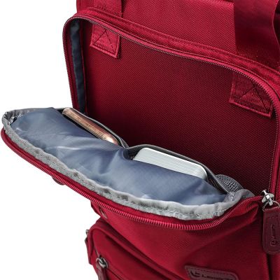 Рюкзак для ноутбука B175, бордовый-11