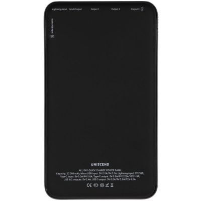 Аккумулятор All Day Compact PD 20000 мAч, черный-2