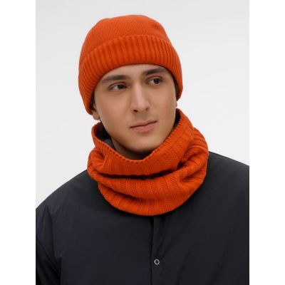 Шапка ComFleece, темно-оранжевая (кирпичная)-6