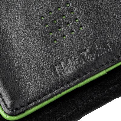 Кошелек Partinico, черный с зеленым-5