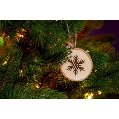 Подвеска Logger, малая, со снежинкой-1