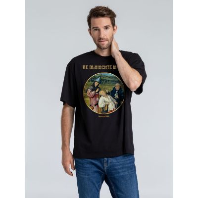 Футболка оверсайз «Не выносите мосх», черная-0