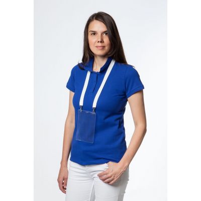 Лента для бейджа с 2 карабинами Carabine Duo, белая-3