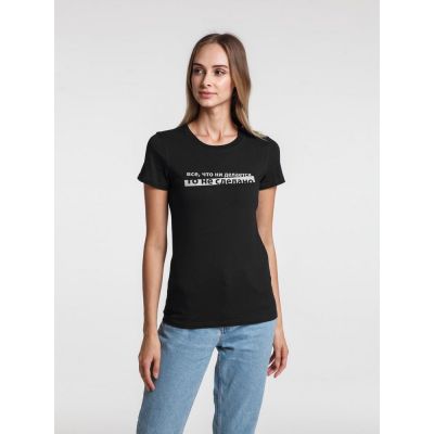 Футболка женская «Все, что ни делается», черная-3