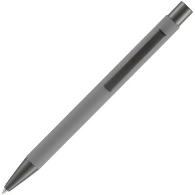 Ручка шариковая Atento Soft Touch, серая-2
