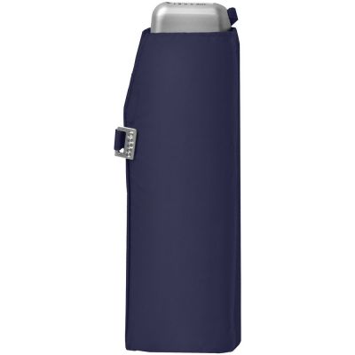 Зонт складной Carbonsteel Slim, темно-синий-1