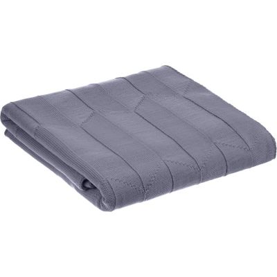 Плед Rombus, серый (стальной)-0