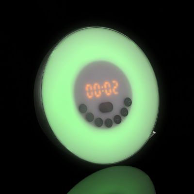 Лампа-колонка со световым будильником dreamTime, ver.2, черная-14