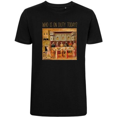 Футболка Who Is On Duty Today, черная-1