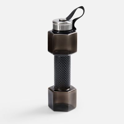 Бутылка для воды Hantelis, черная-0