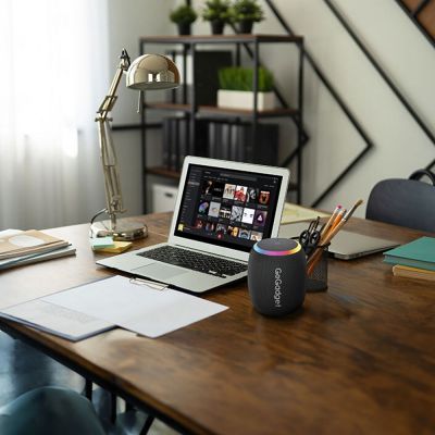 Водонепроницаемая колонка с подсветкой CityWave Pro, черная-6