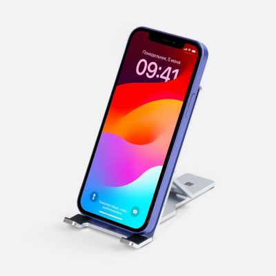 Подставка для смартфона Tactic, серебристая-6