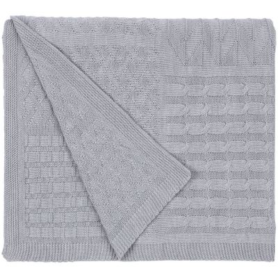 Плед Snippet, светло-серый меланж-2