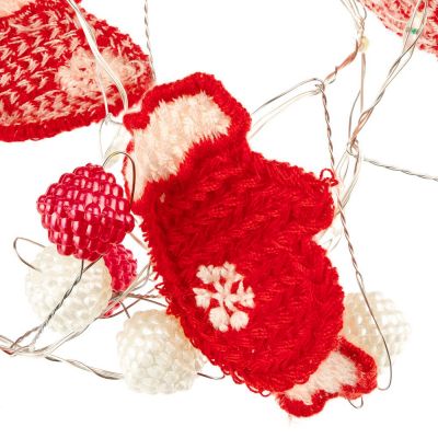 Гирлянда Merry Mittens, красная-3