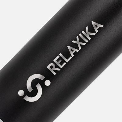 Термос Relaxika 1600 со стикерпаком, черный-6