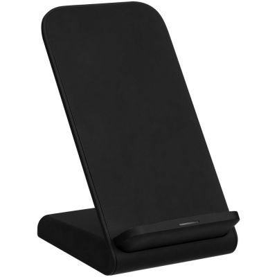 Беспроводное зарядное устройство с быстрой зарядкой Overtop, черное-3