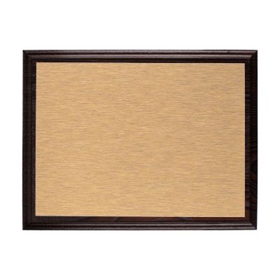 Плакетка Plaque, малая, венге с золотистой пластиной-0