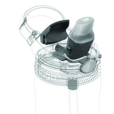 Термобутылка Autoseal Chill, вакуумная, черная-5