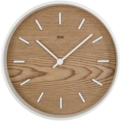 Часы настенные Bees, беленый дуб-0