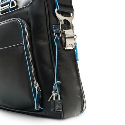 Сумка с отделением для ноутбука Piquadro Blue Square, черная-7