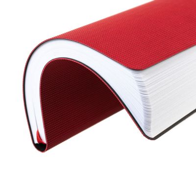 Ежедневник Knit, недатированный, красный-4