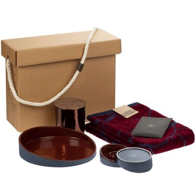 Набор Home Resort, большой, бордовый-0