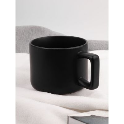 Чашка Jumbo в коробке матовая, черная-4