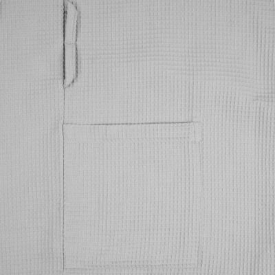 Халат вафельный Kimono, светло-серый-4