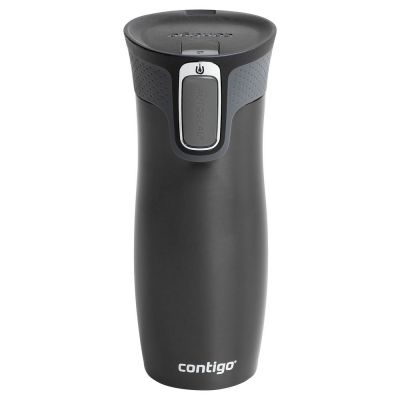 Термостакан Contigo West Loop, вакуумный, серо-стальной-1