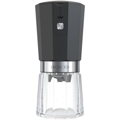Портативная кофемолка Electric Coffee Grinder, черная с серебристым-0