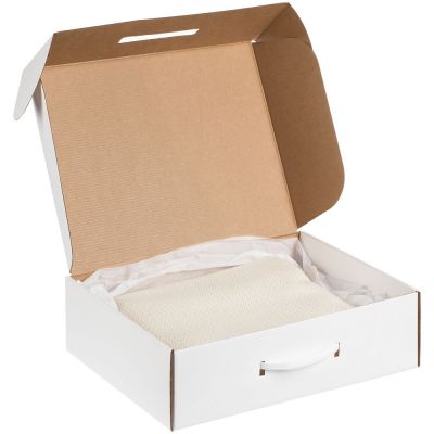 Коробка самосборная Light Case, белая, с белой ручкой-2