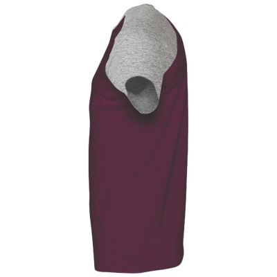 Футболка мужская двухцветная Funky 150, бордовая с серым меланжем-2