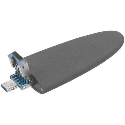 Флешка Pebble Universal, USB 3.0, серая, 64 Гб-1