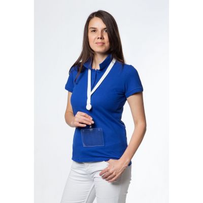 Лента для бейджа с ретрактором Retract, белая-3