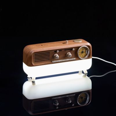 Bluetooth-колонка с беспроводной зарядкой, часами и подсветкой Multiverse, ver.2-9