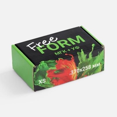 Коробка Freeform с печатью на заказ, размер XS-0
