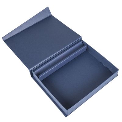 Коробка Duo под ежедневник и ручку, темно-синяя-2
