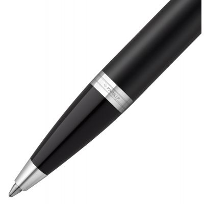 Ручка шариковая Parker IM Essential Muted Black CT, черная-2