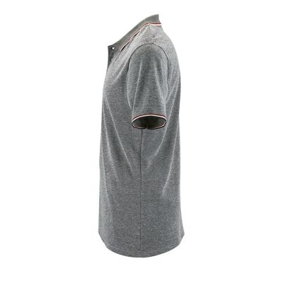 Рубашка поло мужская Paname Men, черный меланж-2