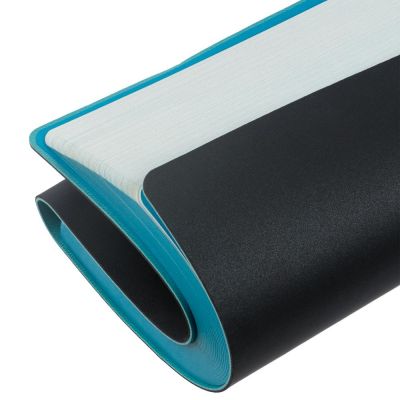 Ежедневник Flexpen Black, недатированный, черный с бирюзовым-4