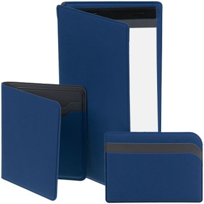 Картхолдер с отделением для купюр Dual, синий-5