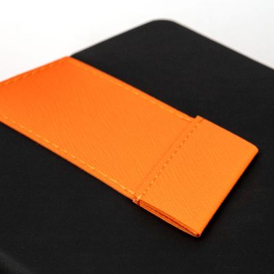 Ежедневник Bookmark, недатированный, черный с оранжевым-4
