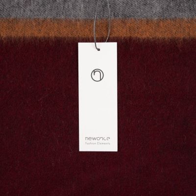 Шарф Charming, коричневый с оранжевым-5