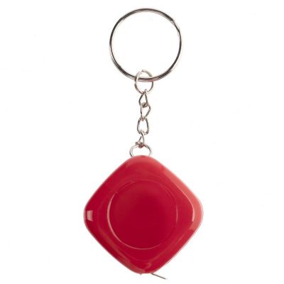 Брелок с рулеткой Metric, красный-3