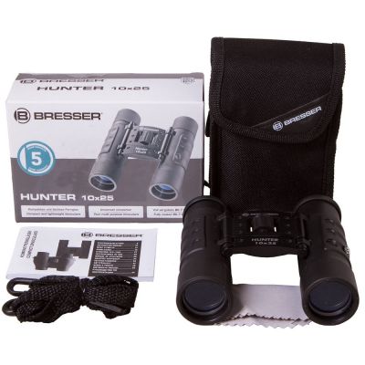 Бинокль Hunter 10x, линзы 25 мм-5