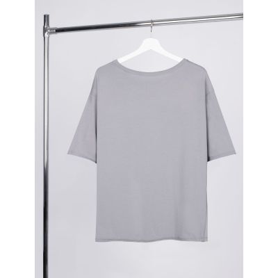 Футболка оверсайз унисекс Vozduh, светло-серая-1