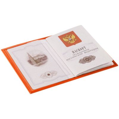 Обложка для паспорта Twill, оранжевая-2