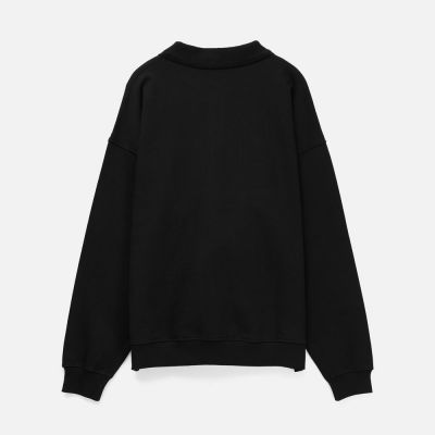 Свитшот оверсайз унисекс S6, черный-1