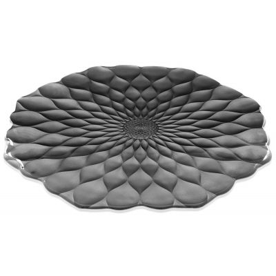 Блюдо-поднос Black Lotus, черное-0