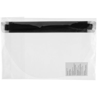 Прозрачный экран для лица Barrier, немедицинский, с белой лентой-8